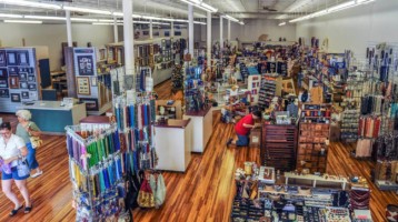 plumb bazaar store interior showing craft items