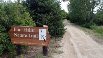 Sign at the Flint hills nature trail