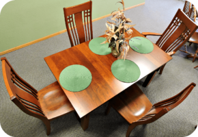 dining table at amish woodwork