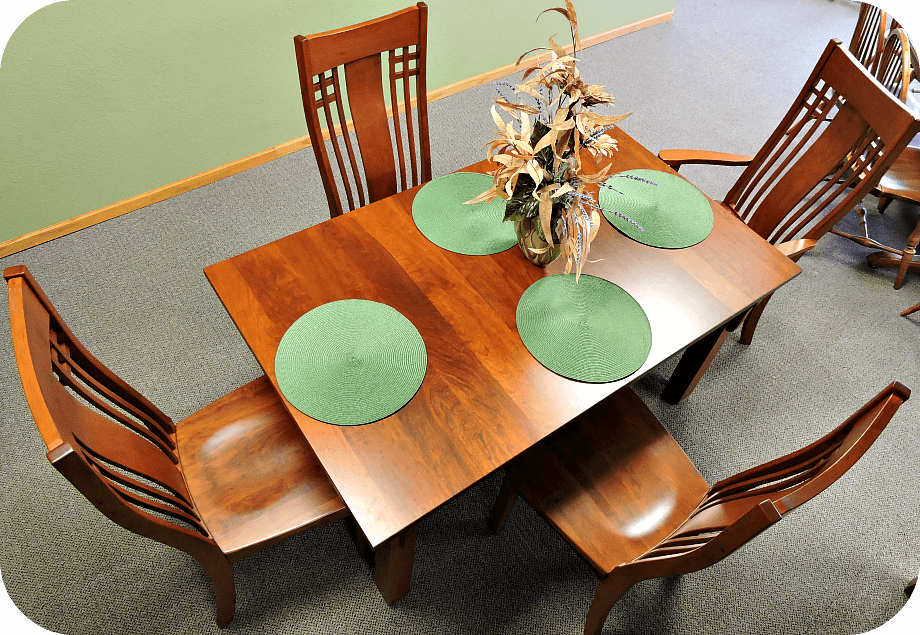 dining table at amish woodwork