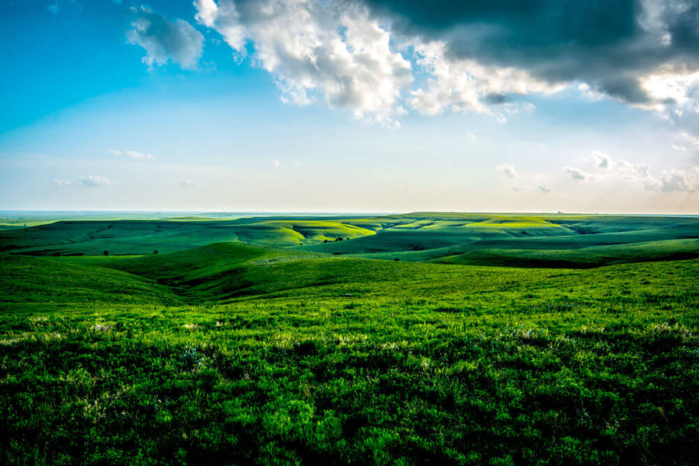the flint hills in spring