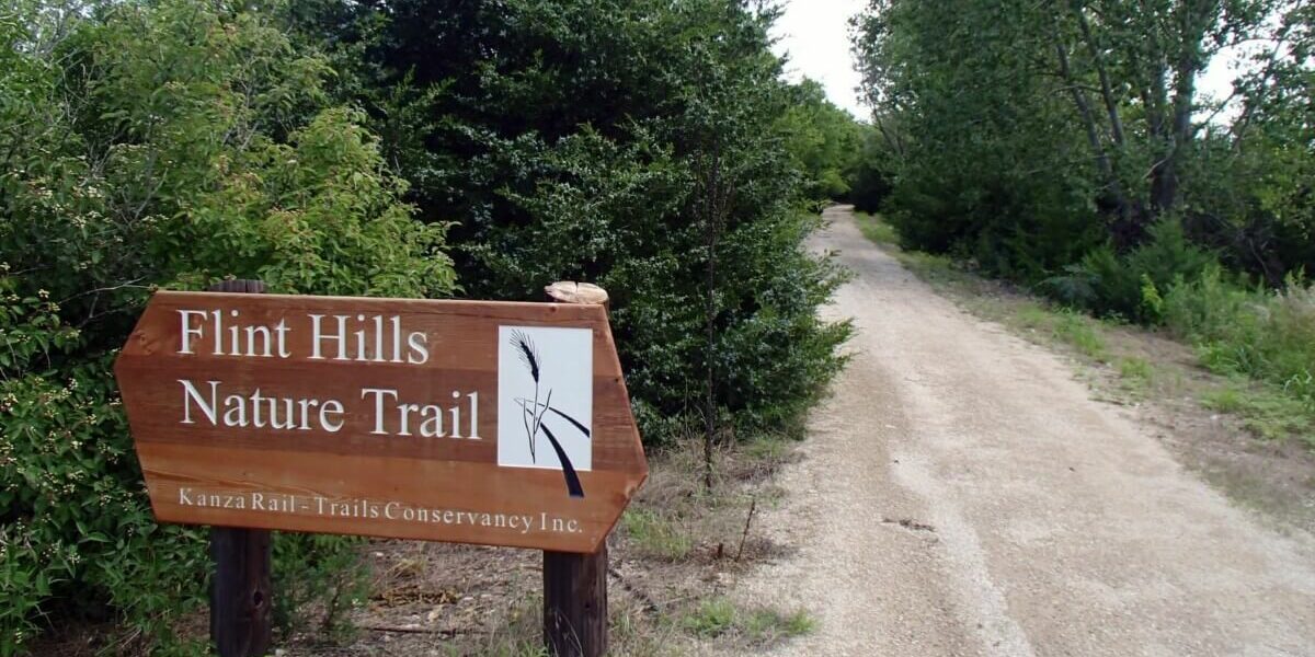 Sign at the Flint hills nature trail
